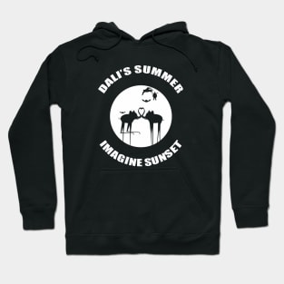 Dali's summer. Imagine sunset (white) Hoodie